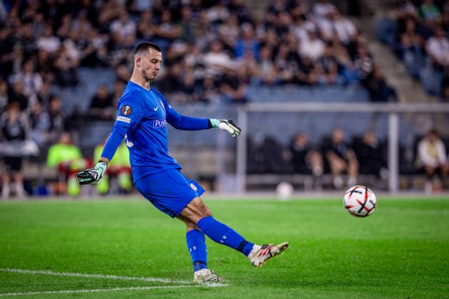 STURM GRAZ - RENNES Danil Khudyakov of Sturm during the matchday 1 of UEFA Europa league - league phase football match between SK Sturm Graz and Rennes at the Stadium Graz Liebenau. Graz, Austria, September 16, 2026. Photo by Branislav Racko Copyright: xx 080A3131