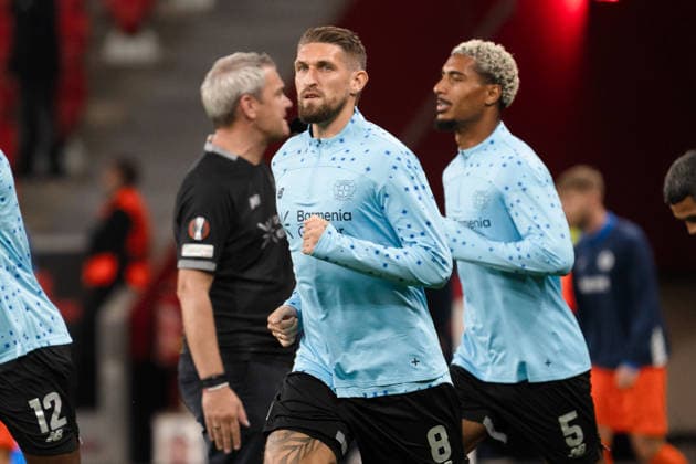 2026–2027 UEFA Europa League, Bayer 04 Leverkusen vs. NK Celje, Matchday 1, Wednesday, September 16, 2026, BayArena, North Rhine-Westphalia, Germany, Robert Andrich Copyright: xCelinaxLeiersx