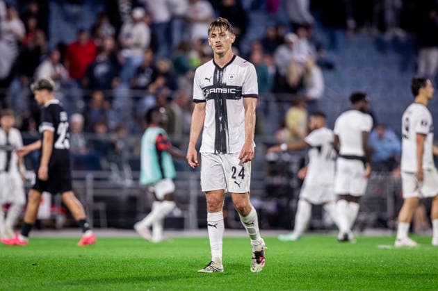 STURM GRAZ - RENNES Anthony Rouault of Rennes during the matchday 1 of UEFA Europa league - league phase football match between SK Sturm Graz and Rennes at the Stadium Graz Liebenau. Graz, Austria, September 16, 2026. Photo by Branislav Racko Copyright: xx 080A3852