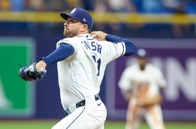 September 16, 2026, St. Petersburg, Florida, USA: Tampa Bay Rays pitcher Cole Sulser (71) delivers a pitch in the ninth inning against the Athletics in a Major League Baseball game between the Tampa Bay Rays and the Athletics Wednesday, Sept. 16, 2026 in St. Petersburg, Florida. MLB, Baseball Herren, USA 2026: Athletics 3 Vs 4 Rays  - ZUMAu321 20260916_zsp_u321_031 Copyright: xChrisxUrsox
