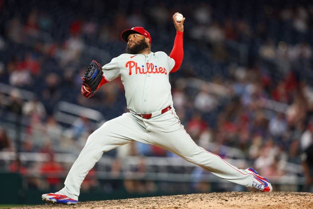 September 16, 2026, Washington D.C, District Of Columbia, United States: Washington, DC; Philadelphia Phillies pitcher Joso Alvarado (46) delivers a pitch during a Major League Baseball game against the Washington Nationals at Nationals Park on Wednesday, September 16, 2026. The Phillies beat the Nationals 3-0. Washington D.C United States - ZUMAp258 20260916_znp_p258_006 Copyright: xStevexPrakopex