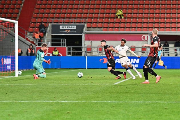 3rd Division FC Ingolstadt vs. TSG 1899 Hoffenheim II, September 16, 2026, INGOLSTADT, GERMANY September 16: In this scene, Jykese Fields of TSG Hoffenheim II scores the goal to make it 1–2 for the visitors. Goal scorer celebrates happily during the 3. Liga match between FC Ingolstadt and the TSG Hoffenheim II team on Matchday 6 at the Audi Sportpark Copyright: xBEAUTIFULxSPORTS Goldbergx