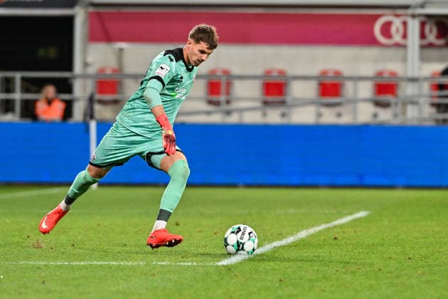 3rd Division: FC Ingolstadt vs. TSG 1899 Hoffenheim II, September 16, 2026, INGOLSTADT, GERMANY September 16, David KLEIN of FC Ingolstadt taking a goal kick. Individual photo (cutout) taken during the 3. Liga match between FC Ingolstadt and TSG Hoffenheim’s second team on Matchday 6 at the Audi Sportpark Copyright: xBEAUTIFULxSPORTS Goldbergx