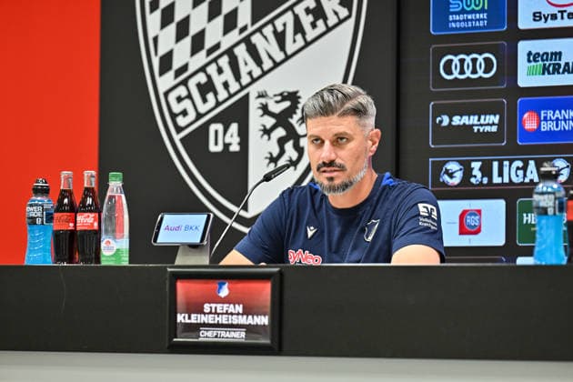 3rd Division: FC Ingolstadt vs. TSG 1899 Hoffenheim II, September 16, 2026, INGOLSTADT, GERMANY September 16. Pictured: Stefan KLEINEHEISMANN, coach of TSG 1899 Hoffenheim II. Isolated photo from the press conference following the 3. Liga match between FC Ingolstadt and TSG Hoffenheim’s second team on Matchday 6 at the Audi Sportpark Copyright: xBEAUTIFULxSPORTS Goldbergx