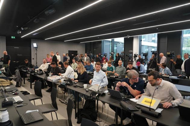 Large Crowd at the Press Conference on September 17, 2026: National Team Coach Jürgen Klopp’s First DFB Squad Selection, DFB Campus Frankfurt