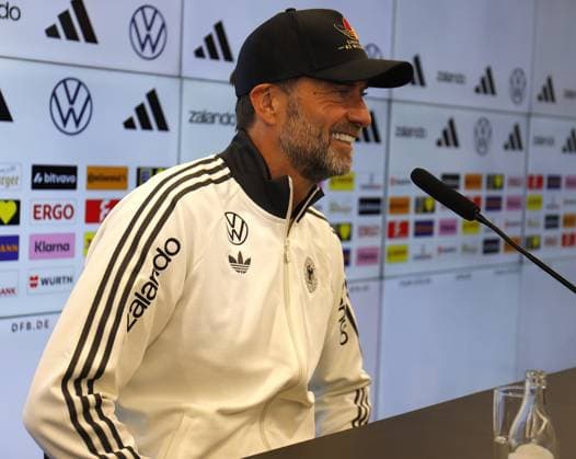 September 17, 2026 xphx Frankfurt am Main, DFB Campus: National Team Coach Jürgen Klopp announces the first roster for the German national team. The photo shows National Team Coach Jürgen Klopp.