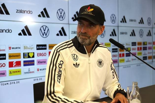 September 17, 2026 xphx Frankfurt am Main, DFB Campus: National Team Coach Jürgen Klopp announces the first roster for the German national team. The photo shows National Team Coach Jürgen Klopp.