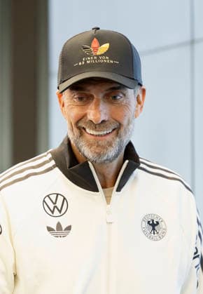 German national team head coach Jürgen Klopp at the press conference announcing the roster for the German national soccer team’s 2026–2027 UEFA Nations League in Frankfurt am Main, Germany, on September 17, 2026. Germany head coach Jürgen Klopp at the squad announcement press conference for the 2026–2027 UEFA Nations League of the German national soccer team in Frankfurt am Main, Germany, on September 17, 2026 DFB and DFL regulations prohibit any use of photographs as image sequences and or quasi-video, Copyright: HMBxMedia xHeikoxBecker
