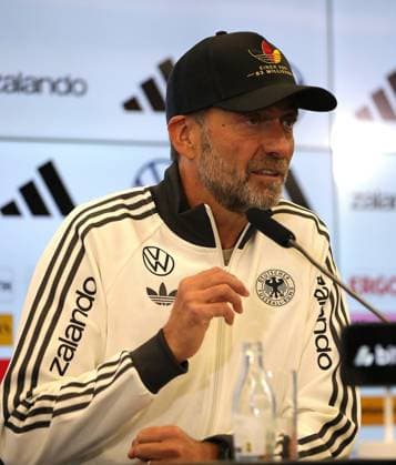 September 17, 2026 xphx Frankfurt am Main, DFB Campus: National Team Coach Jürgen Klopp announces the first roster for the German national team. The photo shows National Team Coach Jürgen Klopp.