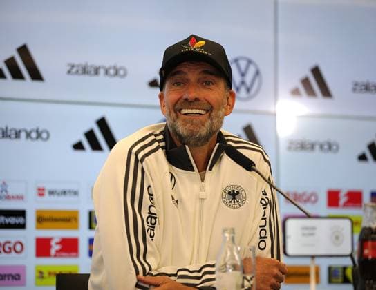 September 17, 2026 xphx Frankfurt am Main, DFB Campus: National Team Coach Jürgen Klopp announces the first roster for the German national team. The photo shows National Team Coach Jürgen Klopp.