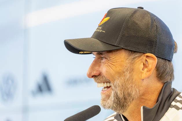 German national team coach Jürgen Klopp at the squad announcement press conference for the 2026–2027 UEFA Nations League of the German national soccer team in Frankfurt am Main, Germany, on September 17, 2026. Germany head coach Jürgen Klopp at the squad announcement press conference for the 2026–2027 UEFA Nations League of the German national soccer team in Frankfurt am Main, Germany, on September 17, 2026 DFB and DFL regulations prohibit any use of photographs as image sequences and or quasi-video, Copyright: HMBxMedia xHeikoxBecker