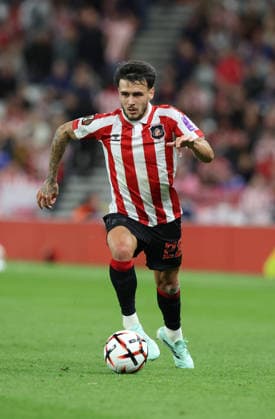Sunderland, England, 16th September 2026. Enzo Le Fee during the Sunderland vs AZ Alkmaar UEFA Europa League match at the Stadium Of Light, Sunderland. Picture credit should read: Nigel Roddis Sportimage EDITORIAL USE ONLY. No use with unauthorised audio, video, data, fixture lists, club league logos or live services. Online in-match use limited to 120 images, no video emulation. No use in betting, games or single club league player publications. SPI_099_NR_SUND_AZAL SPI-5002-0099
