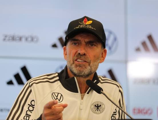 September 17, 2026 xphx Frankfurt am Main, DFB Campus: National Team Coach Jürgen Klopp announces the first roster for the German national team. The photo shows National Team Coach Jürgen Klopp.