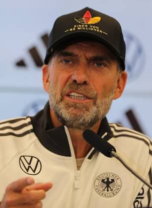 September 17, 2026 xphx Frankfurt am Main, DFB Campus: National Team Coach Jürgen Klopp announces the first roster for the German national team. The photo shows National Team Coach Jürgen Klopp.