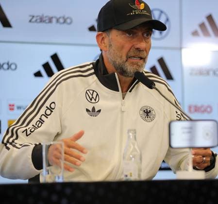 September 17, 2026 xphx Frankfurt am Main, DFB Campus: National Team Coach Jürgen Klopp announces the first roster for the German national team. The photo shows National Team Coach Jürgen Klopp.