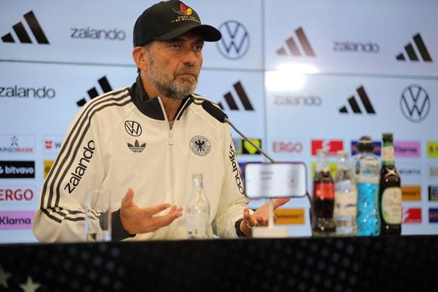 September 17, 2026 xphx Frankfurt am Main, DFB Campus: National Team Coach Jürgen Klopp announces the first roster for the German national team. The photo shows National Team Coach Jürgen Klopp.