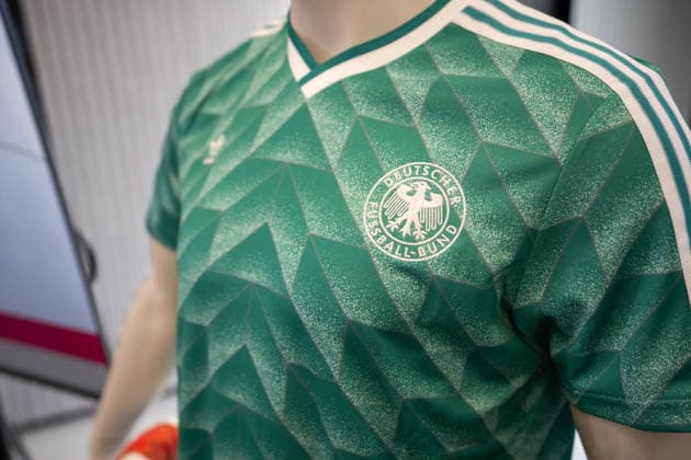 September 17, 2026, GER, UEFA Nations League 2026–2027 Nomination Press Conference with National Team Coach Jürgen Klopp; 90s retro jersey worn in the match against the Netherlands in Amsterdam; 90s retro jersey worn in Amsterdam against the Netherlands; Frankfurt DFB Campus, Frankfurt, Germany Copyright: xnordphotoxGmbHx xChristianxSchulzex