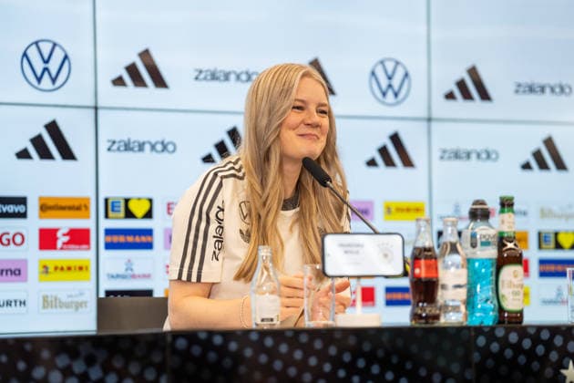 September 17, 2026, GER, UEFA Nations League 2026–2027 Nomination Press Conference with National Team Coach Jürgen Klopp; Franziska Wülle, Press Spokesperson, Germany; Frankfurt; DFB Campus, Frankfurt, Germany Copyright: xnordphotoxGmbHx xChristianxSchulzex