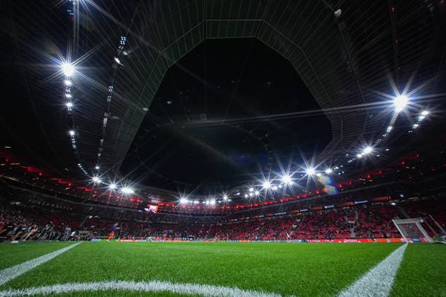 September 16, 2026, xydrx, Men s, Soccer, Europa League, Bayer 04 Leverkusen vs. NK Celje, 2026–2027 Season, BayArena: Overview of the arena. Regulations prohibit any use of photographs as image sequences and or quasi-video. Copyright: HMBxMedia YannisxDreimann