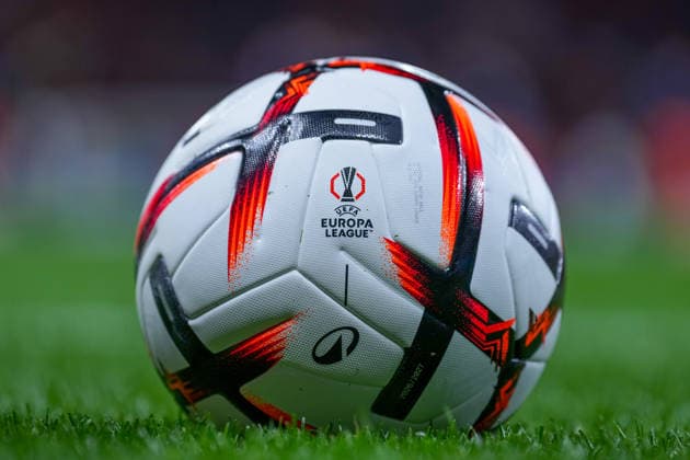 September 16, 2026, xydrx, Men s, Soccer, Europa League, Bayer 04 Leverkusen vs. NK Celje, 2026–2027 Season, BayArena Match Ball of the UEFA Europa League. Regulations prohibit any use of photographs as image sequences and or quasi-video. Copyright: HMBxMedia YannisxDreimann