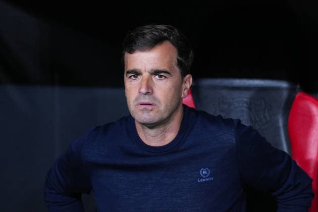 September 16, 2026, xydrx, Men s, Soccer, Europa League, Bayer 04 Leverkusen vs. NK Celje, 2026–2027 Season, BayArena, Carles Martinez, Head Coach of Bayer 04 Leverkusen. Regulations prohibit any use of photographs as image sequences and or quasi-video. Copyright: HMBxMedia YannisxDreimann