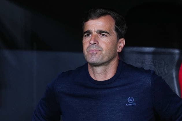 September 16, 2026, xydrx, Men s, Soccer, Europa League, Bayer 04 Leverkusen vs. NK Celje, 2026–2027 Season, BayArena, Carles Martinez, Head Coach of Bayer 04 Leverkusen. Regulations prohibit any use of photographs as image sequences and or quasi-video. Copyright: HMBxMedia YannisxDreimann