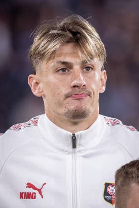 STURM GRAZ - RENNES Anthony Rouault of Rennes during the matchday 1 of UEFA Europa league - league phase football match between SK Sturm Graz and Rennes at the Stadium Graz Liebenau. Graz, Austria, September 16, 2026. Photo by Branislav Racko Copyright: xx 080A2063