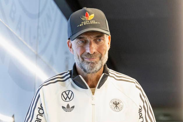 German national team head coach Jürgen Klopp at the press conference announcing the roster for the 2026–2027 UEFA Nations League for the German national soccer team in Frankfurt am Main, Germany, on September 17, 2026. Germany head coach Jürgen Klopp at the squad announcement press conference for the 2026–2027 UEFA Nations League of the German national soccer team in Frankfurt am Main, Germany, on September 17, 2026 DFB and DFL regulations prohibit any use of photographs as image sequences and or quasi-video, Copyright: HMBxMedia xHeikoxBecker