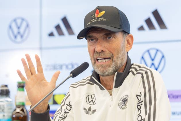 UEFA Nations League 2026–2027 Roster Announcement Press Conference with National Team Coach Jürgen Klopp: National Team Coach Jürgen Klopp speaks to journalists at a press conference on the DFB Campus in Frankfurt am Main on September 17, 2026; Frankfurt am Main, Hesse, Germany; DFB Campus