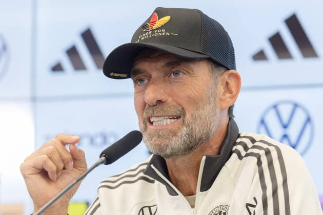 UEFA Nations League 2026–2027 Roster Announcement Press Conference with National Team Coach Jürgen Klopp: National Team Coach Jürgen Klopp speaks to journalists at a press conference held at the DFB Campus in Frankfurt am Main on September 17, 2026; Frankfurt am Main, Hesse, Germany; DFB Campus