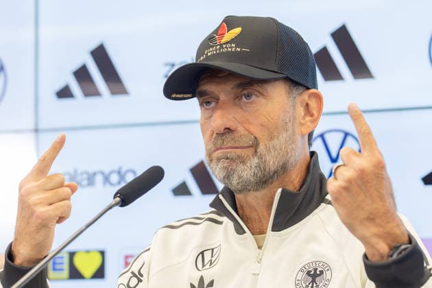 UEFA Nations League 2026–2027 Roster Announcement Press Conference with National Team Coach Jürgen Klopp National Team Coach Jürgen Klopp speaks to journalists at a press conference on the DFB Campus in Frankfurt am Main on September 17, 2026, Frankfurt am Main, Hesse, Germany, DFB Campus