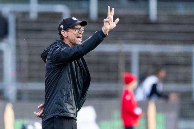 3rd Division, Fortuna Cologne vs. SV Wehen Wiesbaden, September 16, 2026; Matthias Mink, Fortuna Cologne head coach; 3rd Division, Fortuna Cologne vs. SV Wehen Wiesbaden, Matchday 6, on September 16, 2026, Südstadion, Cologne DFB regulations prohibit any use of photographs as image sequences and or quasi-video Copyright: xBEAUTIFULxSPORTS Meuselx