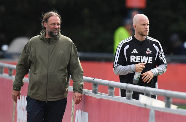 September 17, 2026, xophax, Soccer, Bundesliga 1, 1. FC Köln Training: Tim Steidten (left) and René Wagner. 1. FC Köln. DFL and DFB regulations prohibit any use of photographs as image sequences and or quasi-video. Cologne