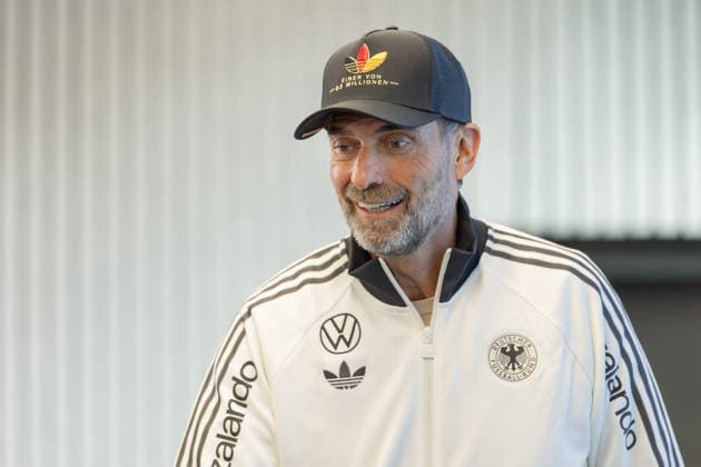 UEFA Nations League 2026–2027 Roster Announcement Press Conference with National Team Coach Jürgen Klopp. National Team Coach Jürgen Klopp speaks to journalists at a press conference on the DFB Campus in Frankfurt am Main on September 17, 2026, Frankfurt am Main, Hesse, Germany, DFB Campus