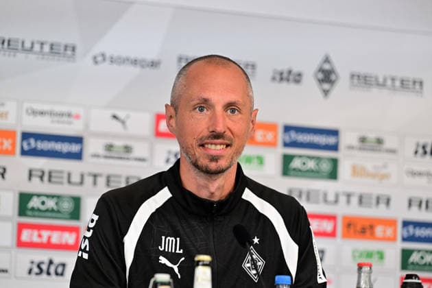 Football, Bundesliga 1, Borussia Mönchengladbach, press conference