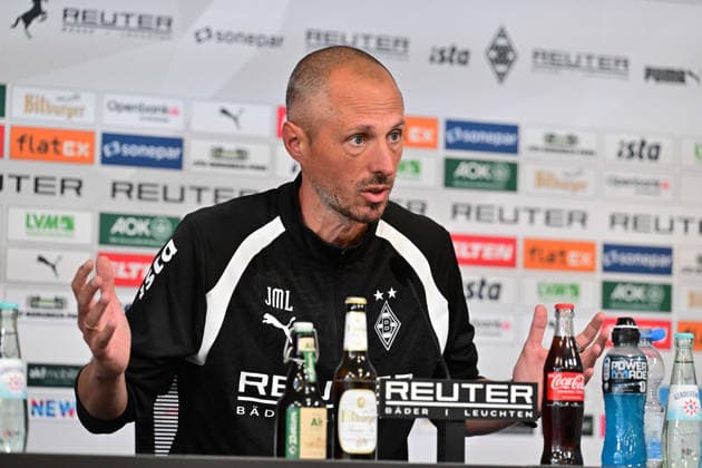 September 17, 2026, Mönchengladbach Soccer, Men s, 2026–2027 season, Borussia Mönchengladbach press conference ahead of the match against 1. FSV Mainz 05 Jan Moritz Lichte, interim coach of Gladbach. DFL regulations prohibit any use of photographs as image sequences and or quasi-video content at Borussia Park, North Rhine-Westphalia, Germany