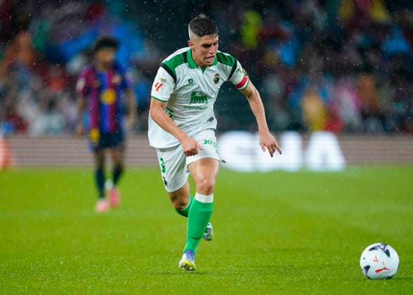 ESP: FC Barcelona, Barca - Racing Club de Santander. La Liga EA Sports. Matchday 6. Inigo Sainz-Maza of Real Racing Club of Santander during the La Liga EA Sports match between FC Barcelona and Real Racing Club de Santander played at Spotify Camp Nou Stadium on 16 Sept 2026 in Barcelona, Spain. kpng Copyright: xSergioxRuizx xPRESSINPHOTOx PS_2627_BAR_RAC_148