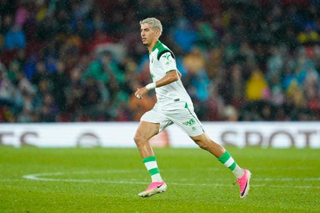 ESP: FC Barcelona, Barca - Racing Club de Santander. La Liga EA Sports. Matchday 6. Yassir Zabiri of Real Racing Club of Santander during the La Liga EA Sports match between FC Barcelona and Real Racing Club de Santander played at Spotify Camp Nou Stadium on 16 Sept 2026 in Barcelona, Spain. kpng Copyright: xSergioxRuizx xPRESSINPHOTOx PS_2627_BAR_RAC_164