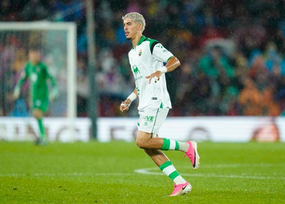 ESP: FC Barcelona, Barca - Racing Club de Santander. La Liga EA Sports. Matchday 6. Yassir Zabiri of Real Racing Club of Santander during the La Liga EA Sports match between FC Barcelona and Real Racing Club de Santander played at Spotify Camp Nou Stadium on 16 Sept 2026 in Barcelona, Spain. kpng Copyright: xSergioxRuizx xPRESSINPHOTOx PS_2627_BAR_RAC_165