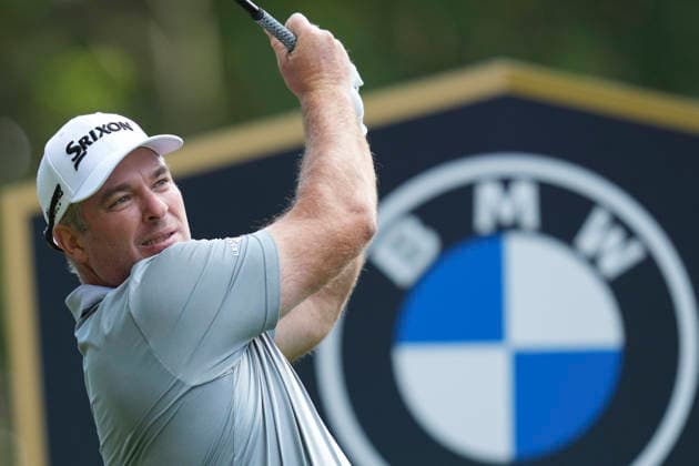 VIRGINIA WATER, ENGLAND - SEPTEMBER 17: Ryan Fox (NZL) plays from the third tee during Round 1 at the BMW PGA, Golf Herren Championship at Wentworth Golf Club, Virginia Water on September 17, 2026 in Surrey, England The BMW PGA Championship