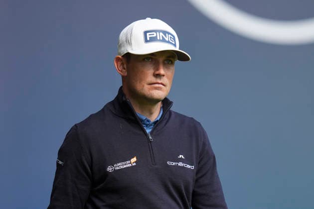 VIRGINIA WATER, ENGLAND - SEPTEMBER 17: Joel Girrbach (SUI) walks from the first tee during Round 1 at the BMW PGA, Golf Herren Championship at Wentworth Golf Club, Virginia Water on September 17, 2026 in Surrey, England The BMW PGA Championship