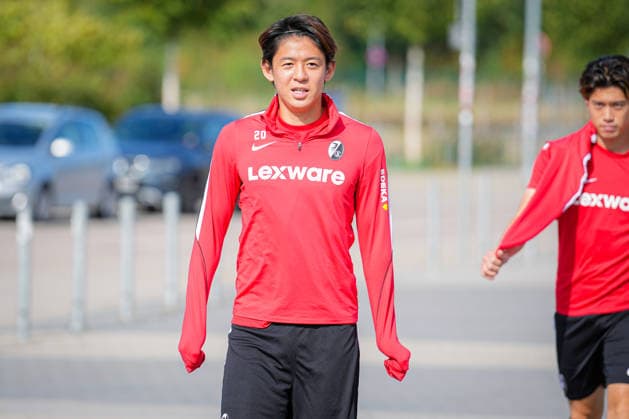Soccer, Bundesliga, Men s, SC Freiburg Training at Europa Park Stadium, Sports, Europa Park Stadium, Rihito Yamamoto (SC Freiburg), 20 SC Freiburg at Europa Park Stadium, Baden-Württemberg, Germany Copyright: xFINLEYxMÖRCHx