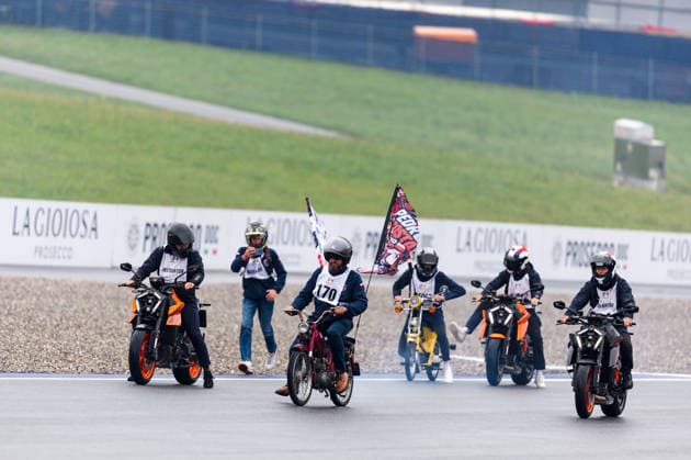 MOTORSPORTS - MotoGP, GP of Austria 2026 SPIELBERG,AUSTRIA,17.SEP.26 - MOTORSPORTS - MotoGP, Grand Prix of Austria, Red Bull Ring, preview, MopedGP. Image shows participants. Keywords: rider.  GEPAxpictures xMaticxKlansek