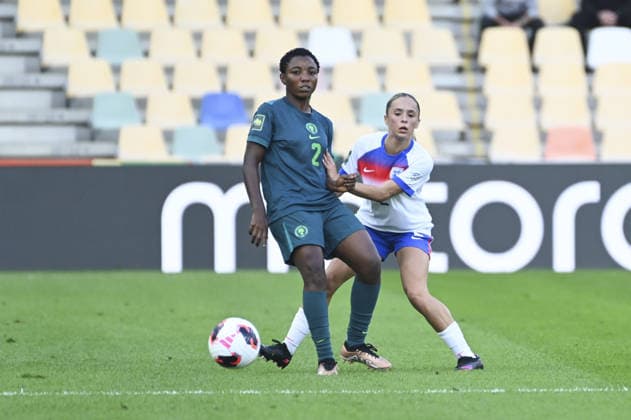 IPA88638341 - Favour Nkwocha (NGA) and Ria Bose (ENG) during the Round of 16 match between England and Nigeria at the FIFA U-20 Women s World Cup in Bielsko-Bia?a, Poland, on September 17, 2026  Copyright: xMichalxDubiel IPAxSportx xx IPA88638341