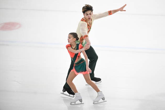 ISU Junior Grand Prix of Figure skating, Eiskunstlauf in Ankara ANKARA, TURKIYE - SEPTEMBER 17: Young figure skaters perform during the junior pair skating short program event on the opening day of the ISU Junior Grand Prix of Figure Skating at the Cayyolu Ice Skating Complex in Ankara, Turkiye, on September 17, 2026. Organized jointly by the International Skating Union (ISU) and the Turkish Ice Skating Federation, the tournament brings together 144 athletes from 39 countries competing across multiple disciplines. Harun Ozalp Anadolu Ankara Turkey. Editorial use only. Please get in touch for any other usage.  Copyright: x2026xAnadoluxHarunxOzalpx