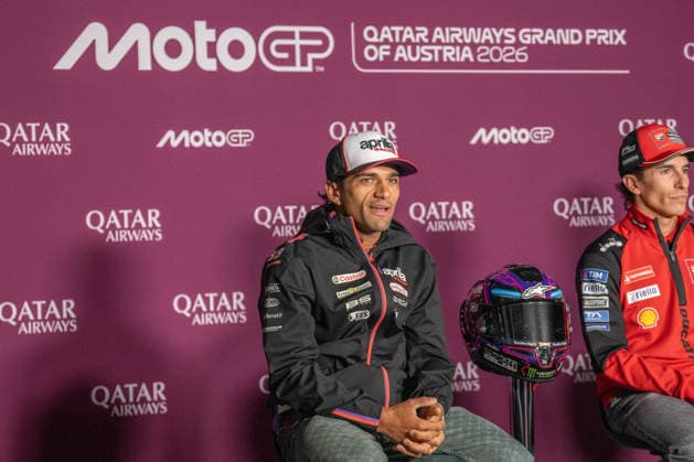 IPA88640911 - Jorge Martin (Aprilia Racing) during the pre-race press conference, PK, Pressekonferenz for the Austrian MotoGP Grand Prix at the Red Bull Ring racetrack in Spielberg, Austria, on September 17, 2026.  Copyright: xFabioxAverna IPAxSportx xx IPA88640911