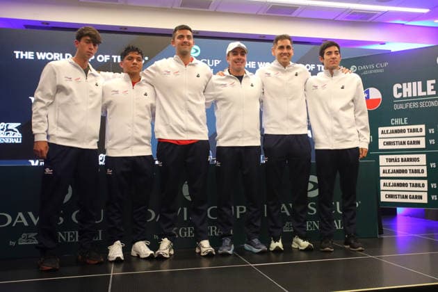 Tenis, Chile vs Espana. Sorteo para los partidos entre Chile contra Espana por Copa Davis. Santiago, Chile. 17 09 2026 Jonnathan Oyarzun Photosport Tennis, Chile vs Spain. Draw for the matches between Chile against Spain for the Davis Cup. Santiago, Chile. 17 09 2026 Jonnathan Oyarzun Photosport Sorteo Copa Davis 2026 Chile vs Espana