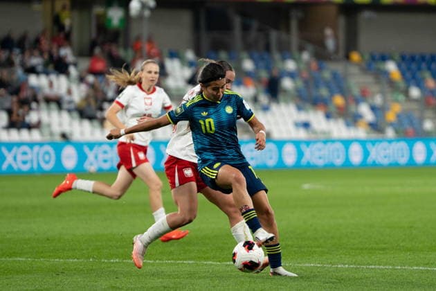 BIELSKO BIALA 17.09.2026 MISTRZOSTWA SWIATA W PILCE NOZNEJ KOBIET DO LAT 20 2026 MECZ: POLSKA - KOLUMBIA --- FIFA U-20 WOMEN S WORLD CUP 2026 MATCH: POLAND - COLUMBIA MARIANA SILVA FOT. MATEUSZ WIEWIORKA 400MM.PL NEWSPIX.PL --- newspix.pl 