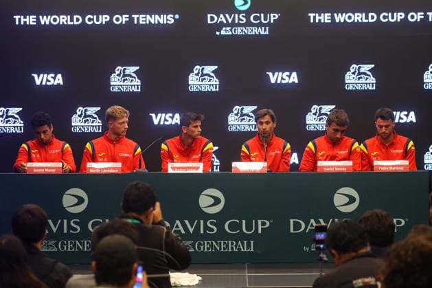 Tenis, Chile vs Espana. Sorteo para los partidos entre Chile contra Espana por Copa Davis. Santiago, Chile. 17 09 2026 Jonnathan Oyarzun Photosport Tennis, Chile vs Spain. Draw for the matches between Chile against Spain for the Davis Cup. Santiago, Chile. 17 09 2026 Jonnathan Oyarzun Photosport Sorteo Copa Davis 2026 Chile vs Espana