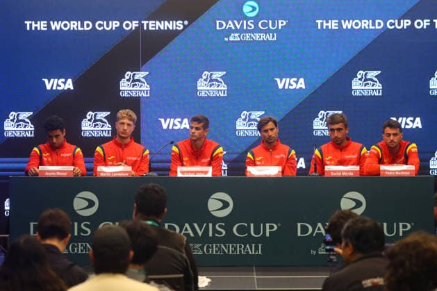 Tenis, Chile vs Espana. Sorteo para los partidos entre Chile contra Espana por Copa Davis. Santiago, Chile. 17 09 2026 Jonnathan Oyarzun Photosport Tennis, Chile vs Spain. Draw for the matches between Chile against Spain for the Davis Cup. Santiago, Chile. 17 09 2026 Jonnathan Oyarzun Photosport Sorteo Copa Davis 2026 Chile vs Espana